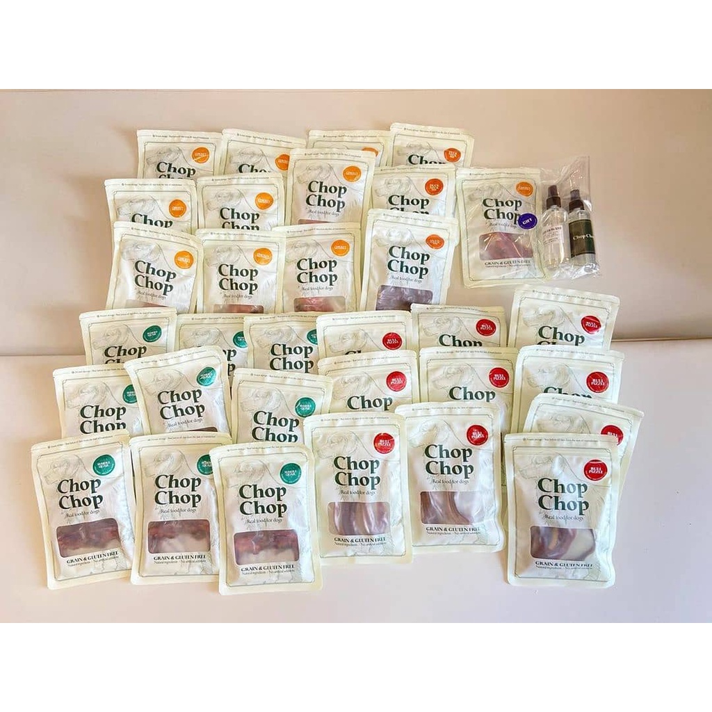 Snack tươi cho chó Chopchop hàn quốc, thức ăn vặt raw cao cấp sấy cho chó Con Mèo Xiêm