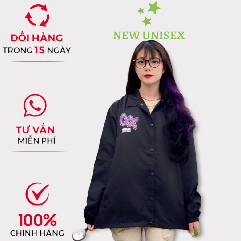 Áo Khoác Dù Nam/Nữ 2 lớp in chữ OXOX - Áo khoác nữ Thời Trang Cá Tính năng động TP [NewUnisex]