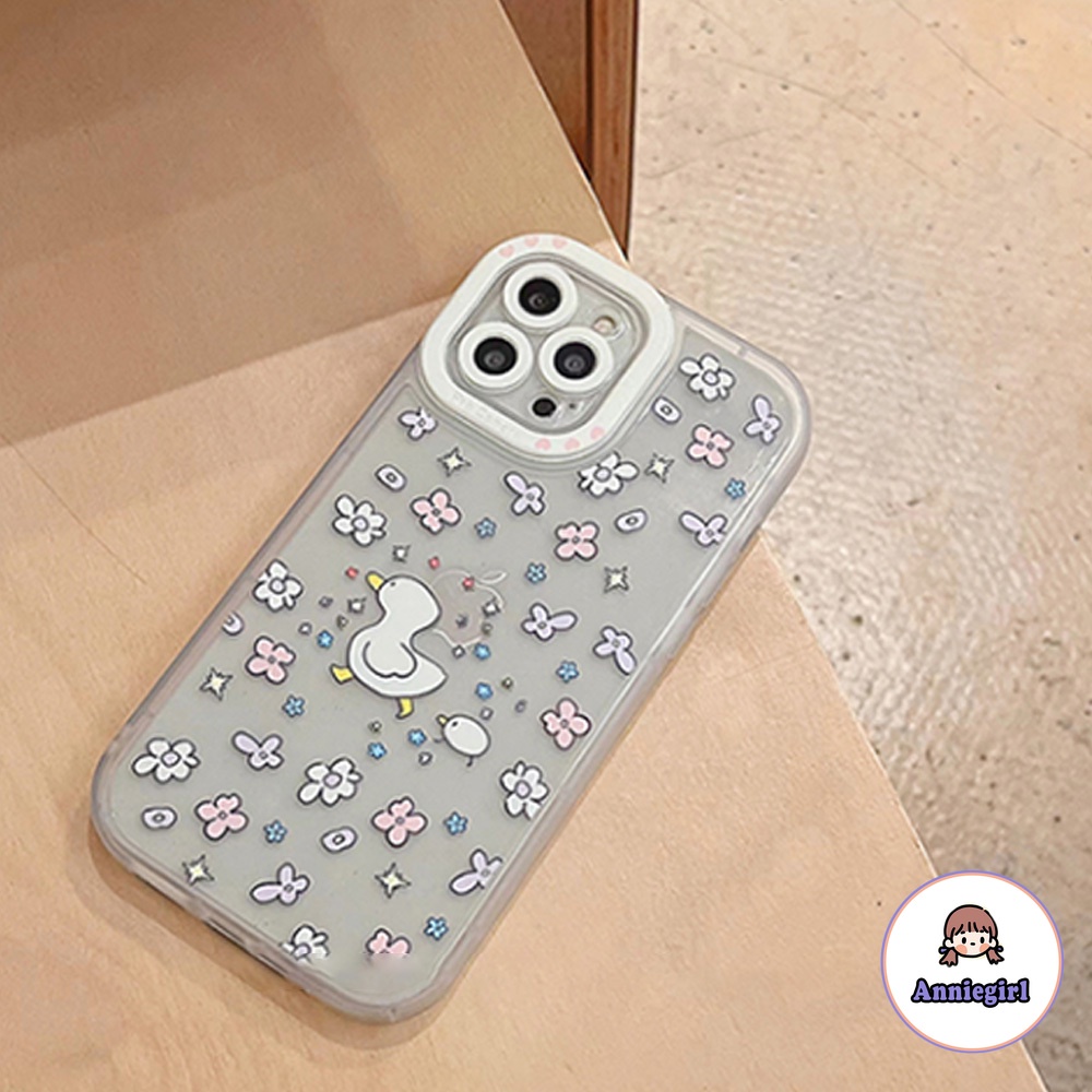 Ốp Điện Thoại TPU Mềm Siêu Mỏng Chống Sốc In Hình Hoa Cúc Cho IPhone 14 13 12 11 Pro Max X XR 8 7 Plus