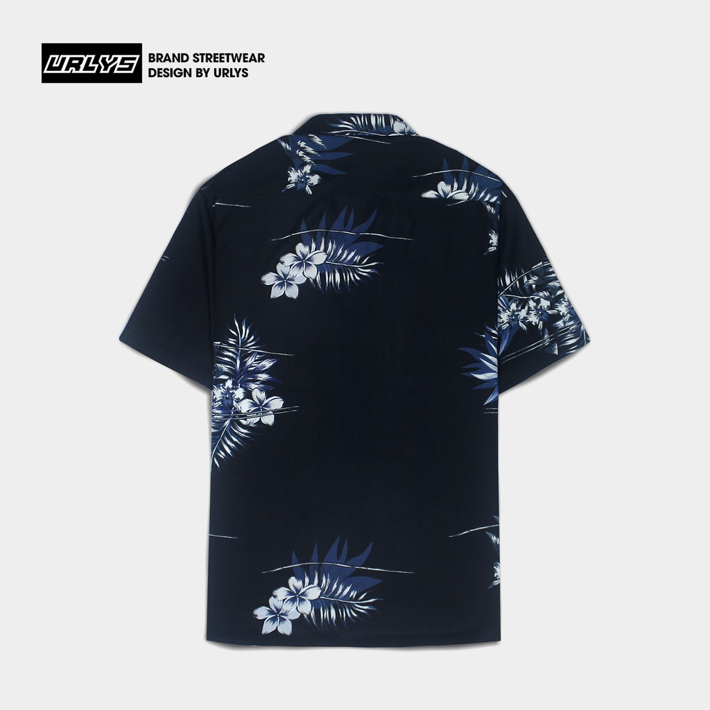 Áo sơ mi tay ngắn nam nữ URLYS form rộng sơ mi họa tiết tay lỡ cổ vest unisex ulzzang USM605