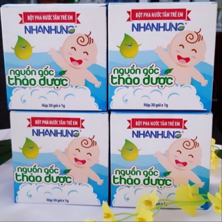 Bột pha nước tắm trẻ em nhân hưng ( hộp 30 gói nhỏ)