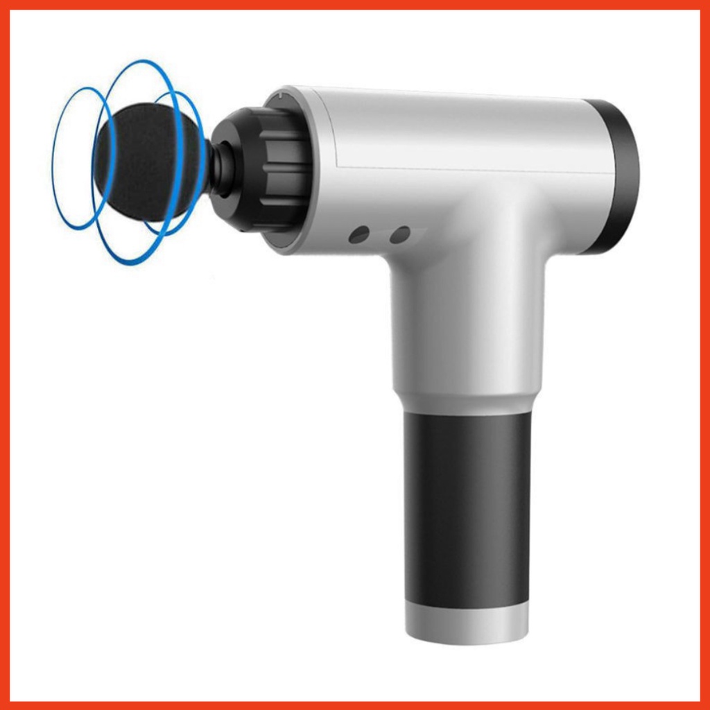 Súng Massage Cầm Tay Fascial Gun - 4 Đầu 6 Chế Độ Fascial Giảm Cơ Căng Cơ Trị Nhức Mỏi Vai Gáy - KH320