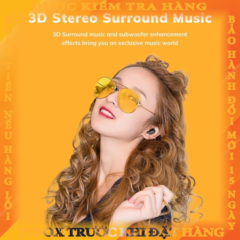 HUAWEI Tai Nghe Bluetooth TOPK T12 MINI Âm Thanh Nổi Kèm Mic Chất Lượng Cao xiaomi tanhoang