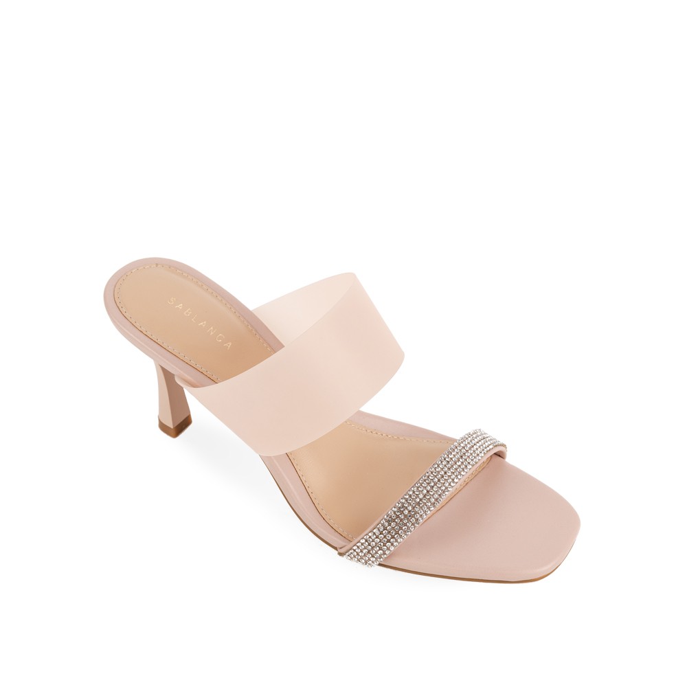 Guốc nữ nhọn phối plastic cao 7cm - Sablanca 5050GN0023