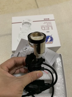 Đèn pha led bi cầu M01B chân h4 ( bản 2020 rtd chính hãng ver2 )