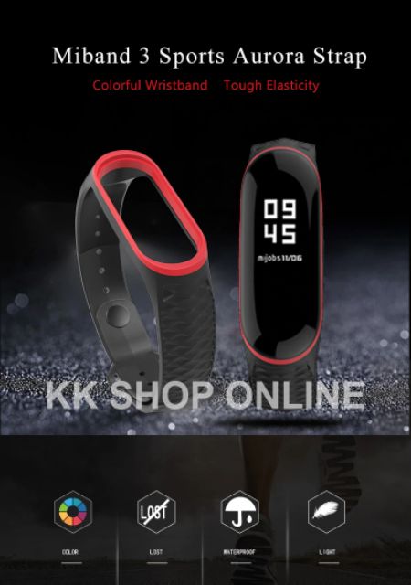 Dây đeo MIJOBS vân sần thay thế cho Xiaomi Miband 3 Xiaomi Miband 4