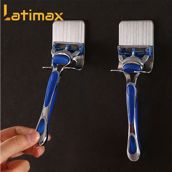 Móc Treo Dao Cạo Râu, Phích Cắm Và Đồ Đạc dán tường Latimax Inox 304 Cao Cấp