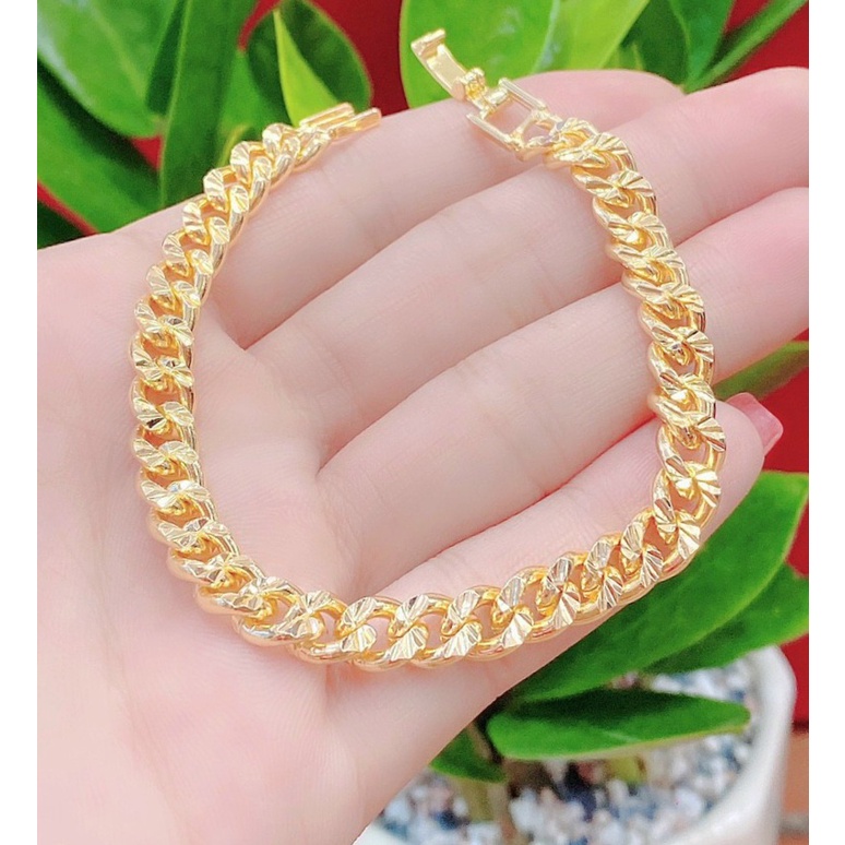 Lắc Tay Nam Nữ Mạ Vàng 18K Mẫu 08.150822 - Đi Chơi, Dự Tiệc Rất Ngầu - Bao Đổi Tra Trong Vòng 07 Ngày