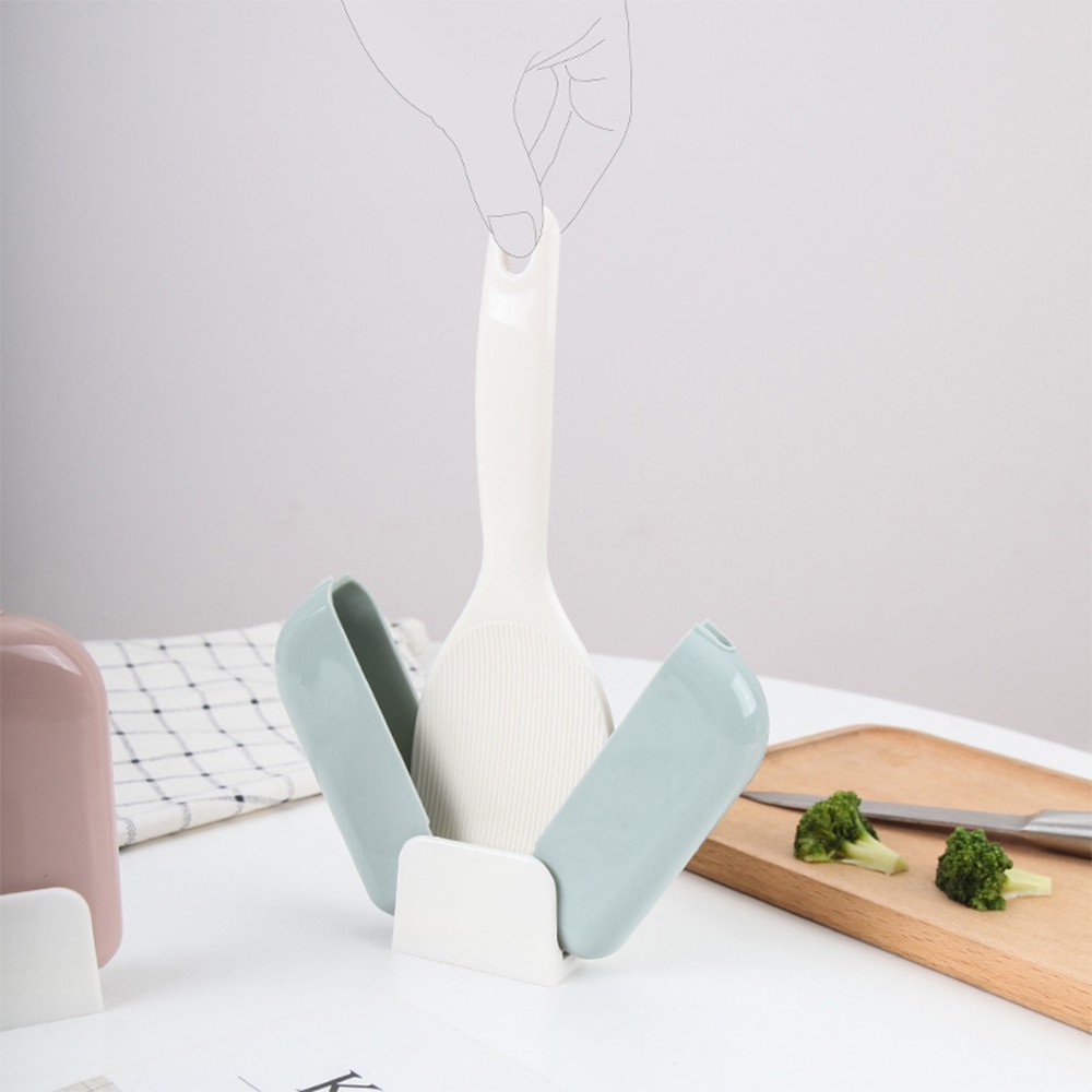 [Tổng Kho Sỉ] Thìa Vá Muỗng Xới Cơm Kèm Khay Để Sạch Sẽ Thông Minh J7 PRO - Tự Cụp Mở