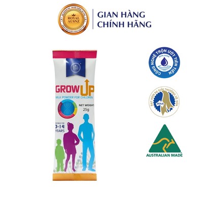 Sữa Hoàng Gia Úc ROYAL AUSNZ Grow Up Cho Trẻ Từ 3-14 Tuổi Gói 25g