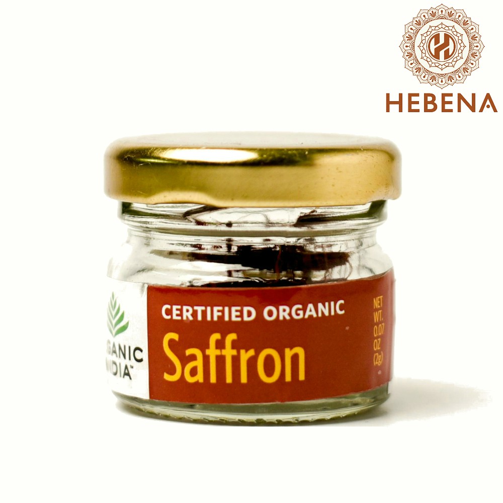 Nhụy hoa nghệ tây chứng nhận hữu cơ USDA - Organic India Saffron - hebenastore