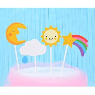 Que cắm set mặt trời cầu vồng mây