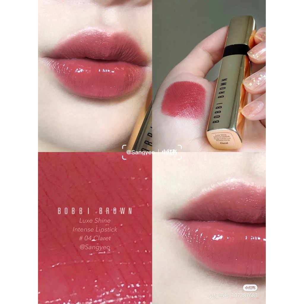 Son lì Bobbi Brown Luxe Shine Intense Claret