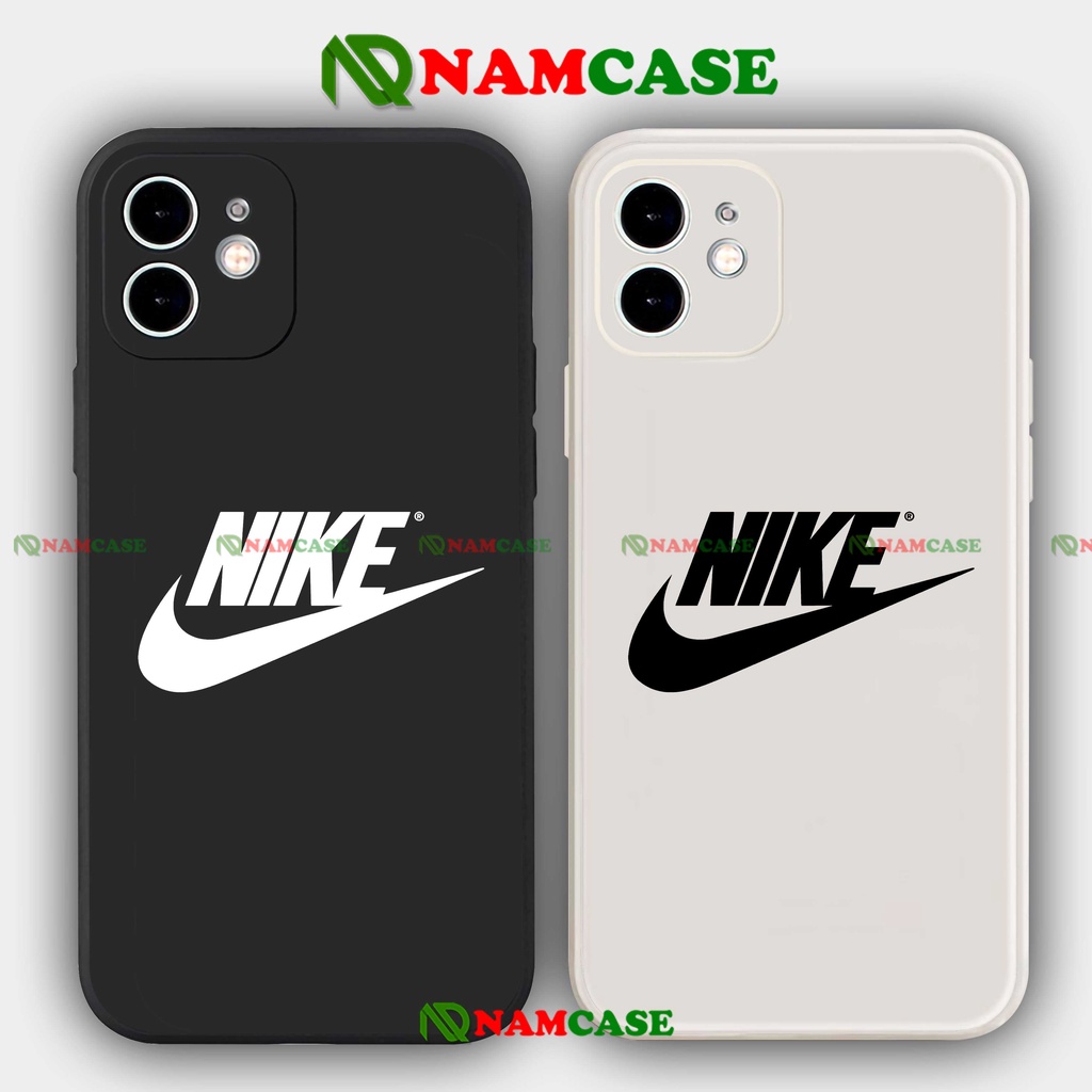 Ốp lưng iphone Nike cạnh viền vuông silicon mềm dẻo bảo vệ camera cho iphone 6/6s/7/8/X/XS/XR/11/12/13 Pro Plus