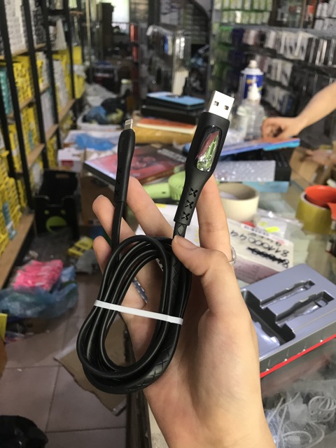 Cáp sạc hẹn giờ sạc tự ngắt kiêm màn hình LCD hiển thị dòng ra Hoco S6