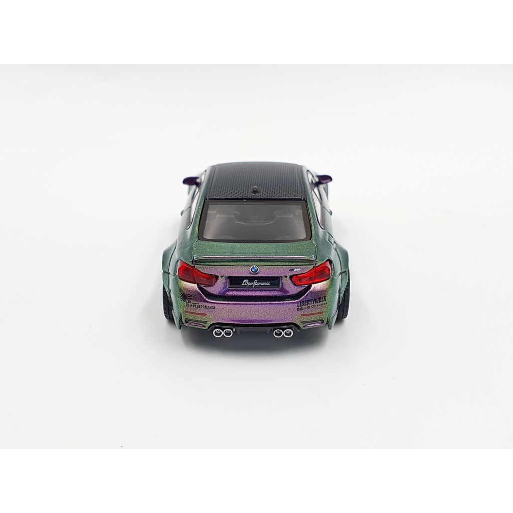 Xe Mô Hình LB*WORKS BMW M4 Purple Green Metallic LHD 1:64 MiniGT (Tím Biến Màu)