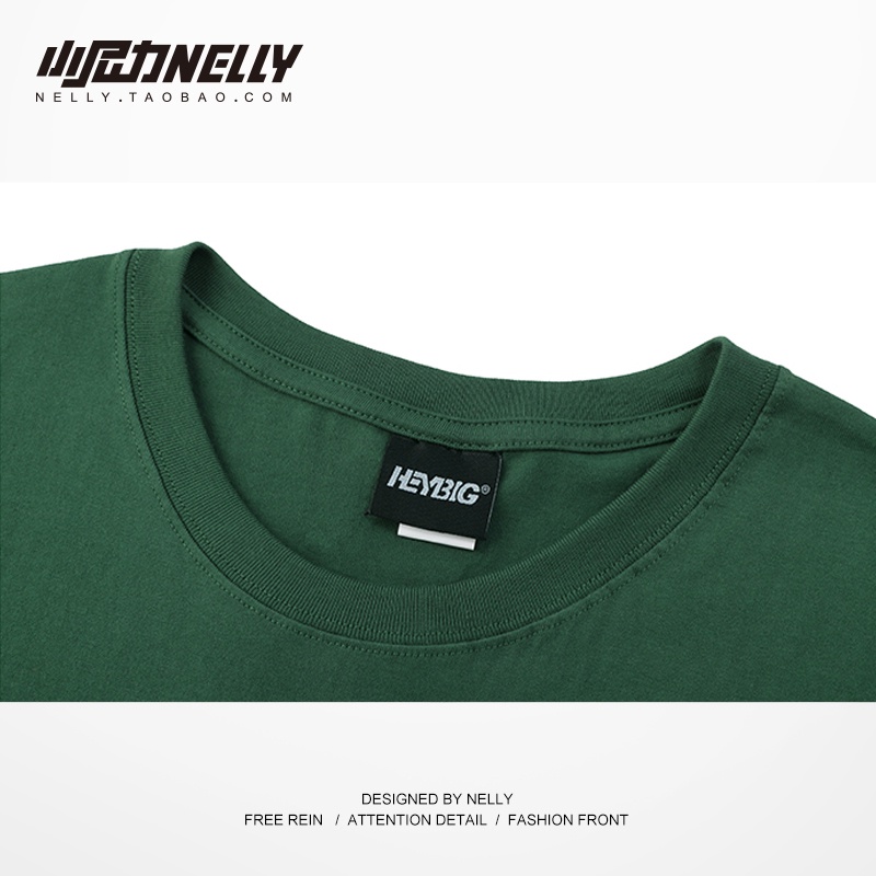 Áo phông Nelly Heybig tay ngắn - Love Never Faith màu xanh lá