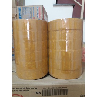Băng dính đục dán thùng 5cm - 300Ya (6 cuộn/cây)