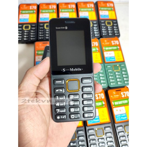 Điện thoại 4 sim S-Mobile S73 pin khủng fullbox - bảo hành 12 tháng