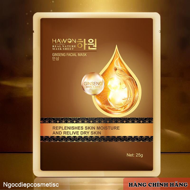 Mặt Nạ Nhân Sâm Hàn Quốc Hawon  Dưỡng Da Chuyên Sâu