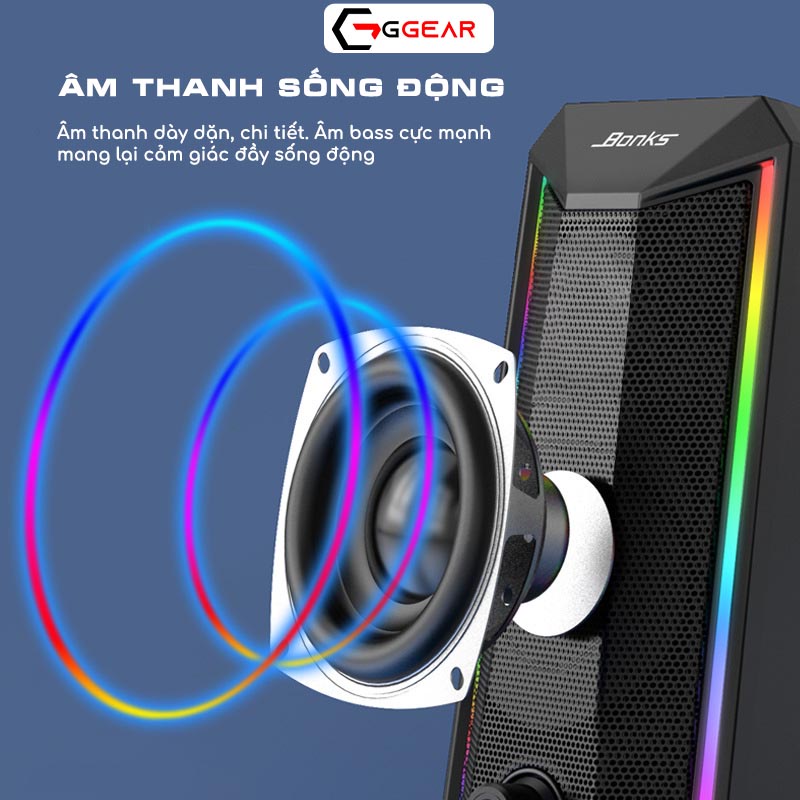 Loa máy tính S301 vi tính mini để bàn gaming led siêu bass công suất lớn cho laptop pc