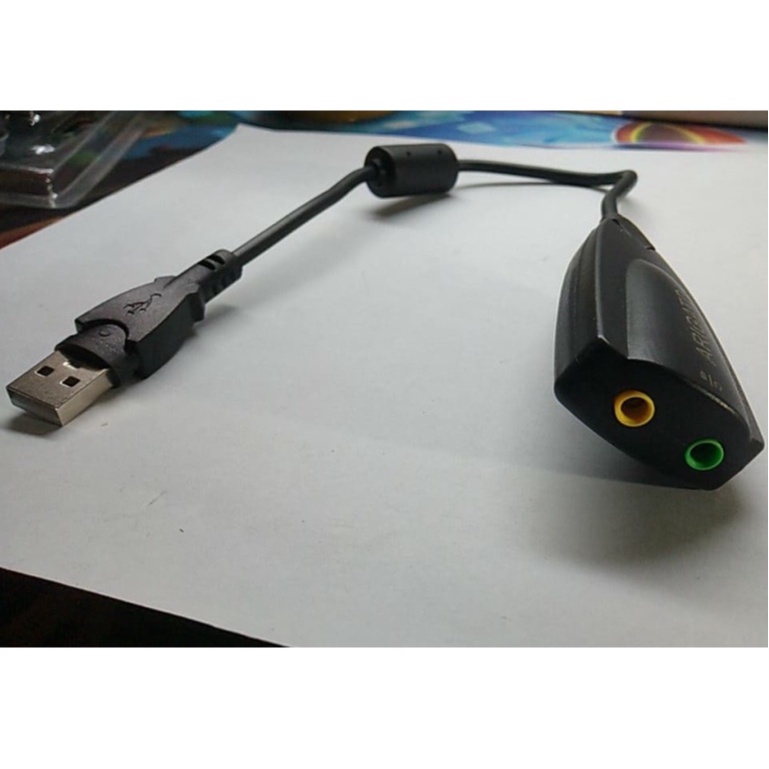 [Bão Giá] USB Sound Cao Cấp 5Hv2 7.1 - Dây Chia MIc Và Loa Từ Cổng USB