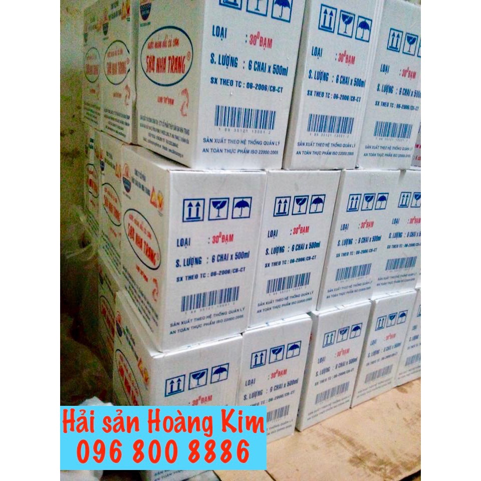 Nước mắm 584 Nha Trang 30 độ đạm - Chai thuỷ tinh 500 ml