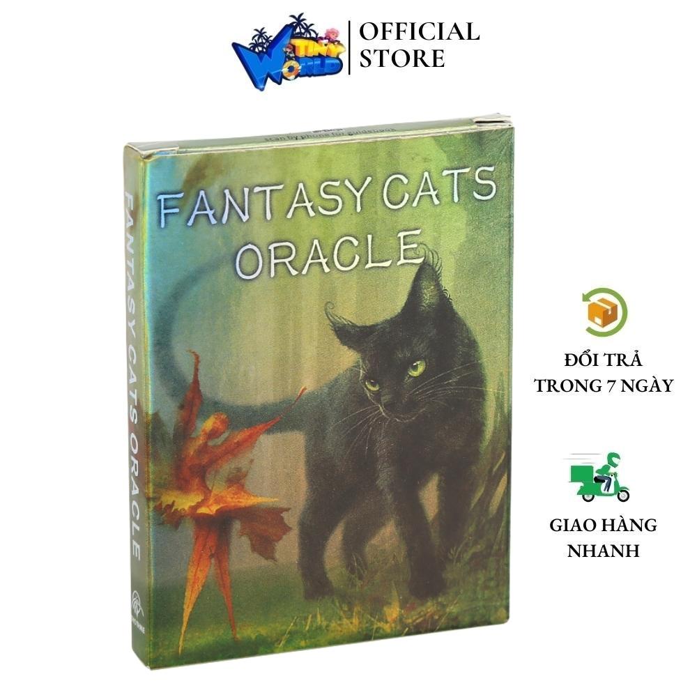 Bộ bài Fantasy Cats Oracle óng ánh S2