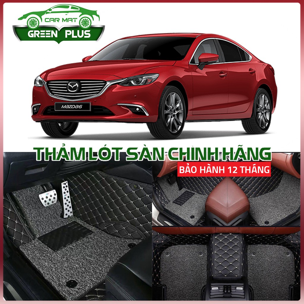 Thảm lót sàn ô tô 6D Mazda 6 2013-2020 chống nước, không mùi, phủ kín 90% sàn xe