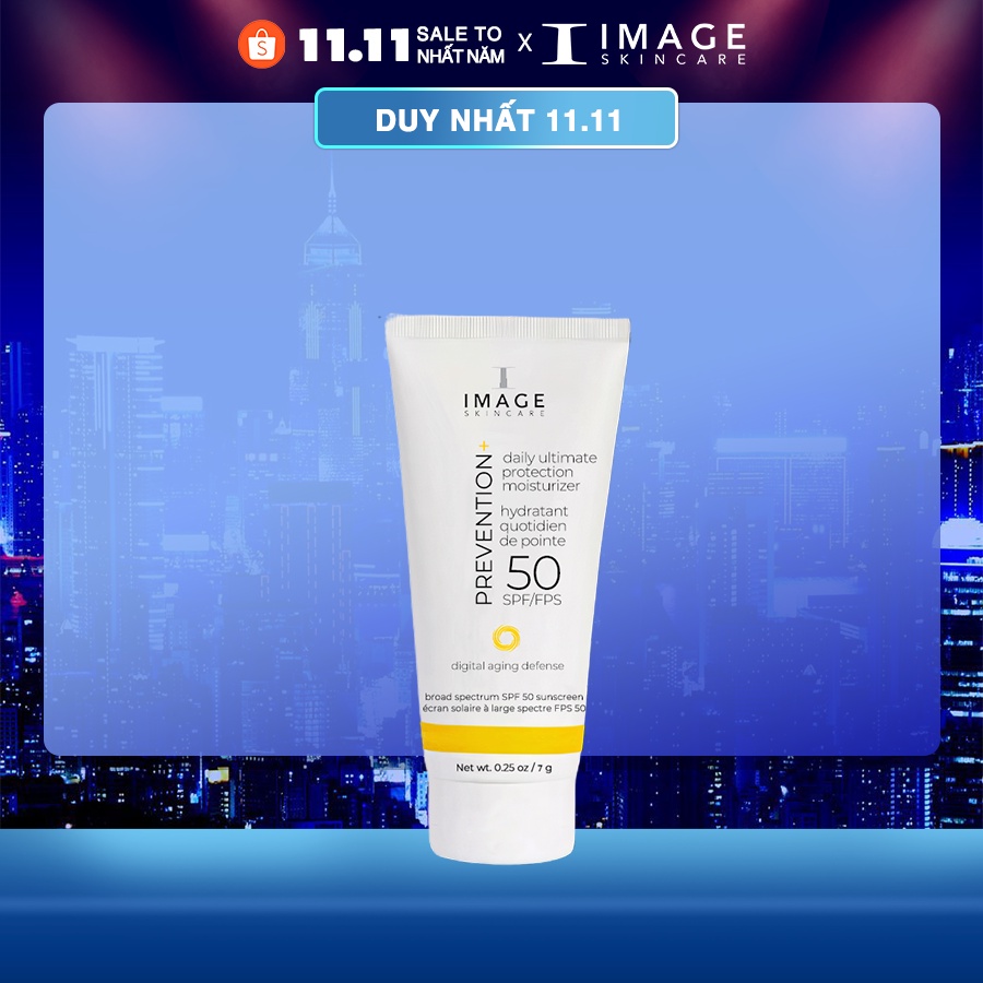 Kem chống nắng cho da hỗn hợp Image Skincare Prevention+ Daily Ultimate Protection Moisturizer SPF50+ 7g