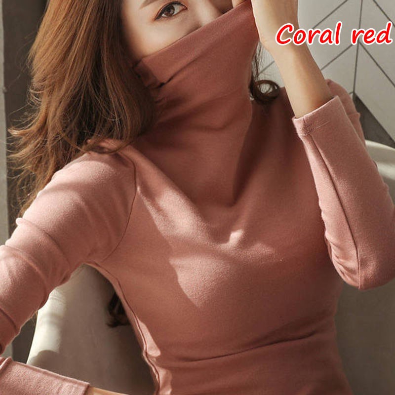   Murah  Muslim Turtle Neck Inner Blouse  Muslimah Baju  High 