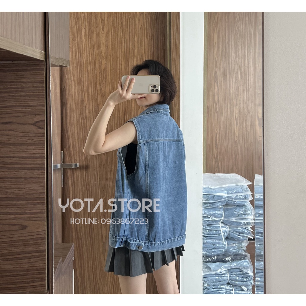 Áo khoác jeans gile - KB24