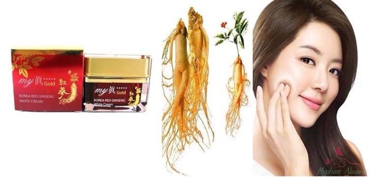 Kem sâm Hàn Quốc My Gold Korea Red Ginseng White Cream cung cấp độ ẩm cho làm cho làn da sáng trở nên mịn màng