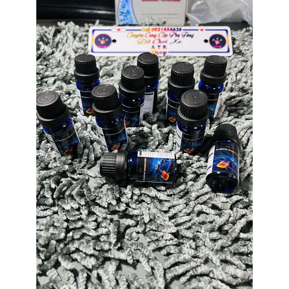 Chai phục hồi nhựa nhám chuyên dụng dành cho ô tô xe máy bị lão hoá hoá lâu ngày tặng kèm mút