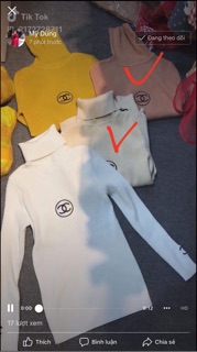 Combo áo len và sơ mi