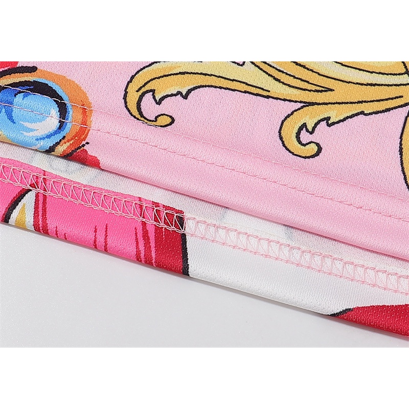 Áo Thun Polo In Họa Tiết Hoa Màu Hồng Gradient Chất Lượng Cao Thời Trang Mùa Hè