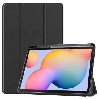 Bao da máy tính bảng gấp ba khúc có khe để bút cho Samsung Galaxy Tab S6 Lite