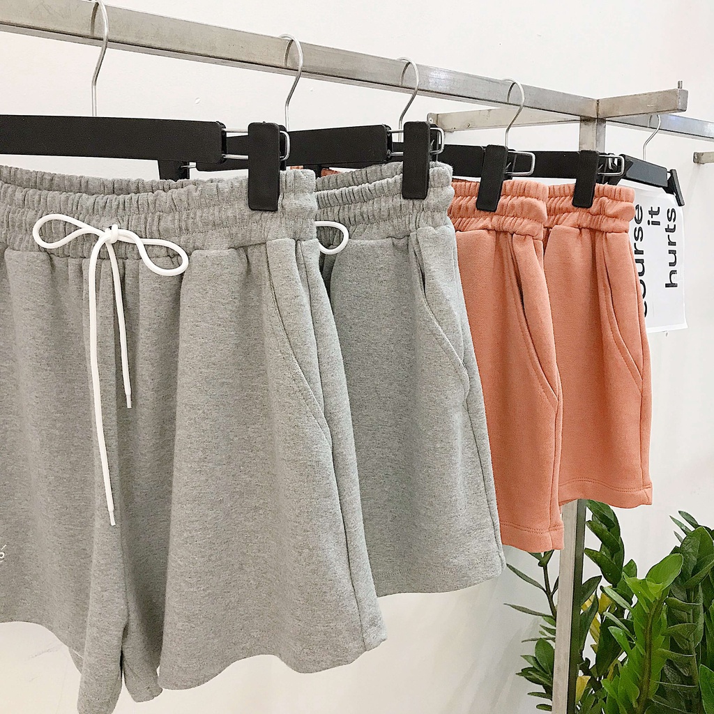 Quần short nữ lưng chun cạp cao Nhienvintage_BQ4