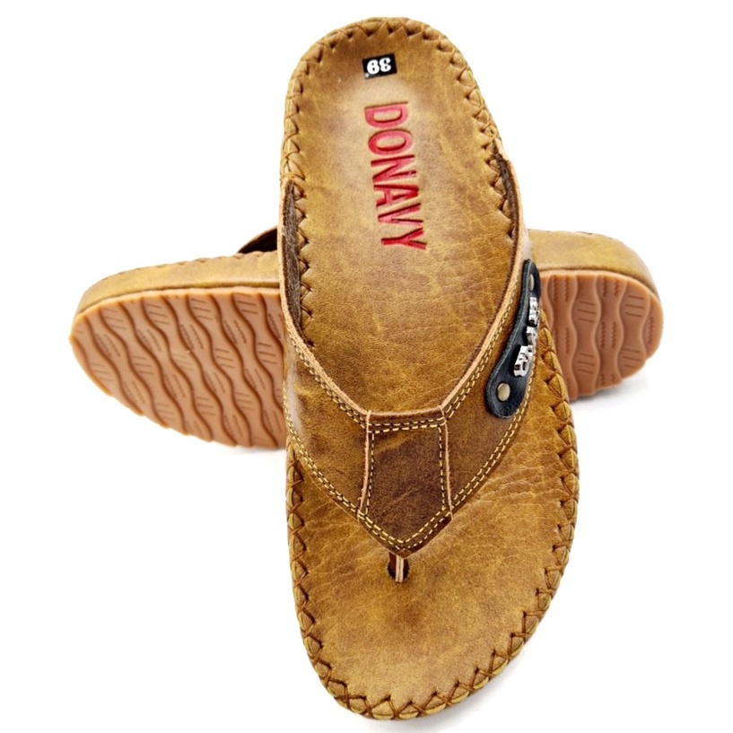 Dép nam da bò, dép kẹp nam, dép xỏ ngón da bò thời trang KINSON SHOP - Kẹp Classs