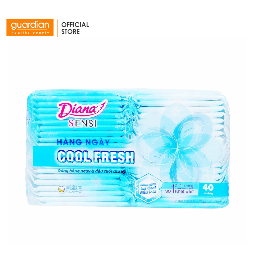 Băng Vệ Sinh Hàng Ngày Diana Sensi Cool Fresh (40 miếng)