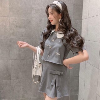 set cổ sen tag nơ đá