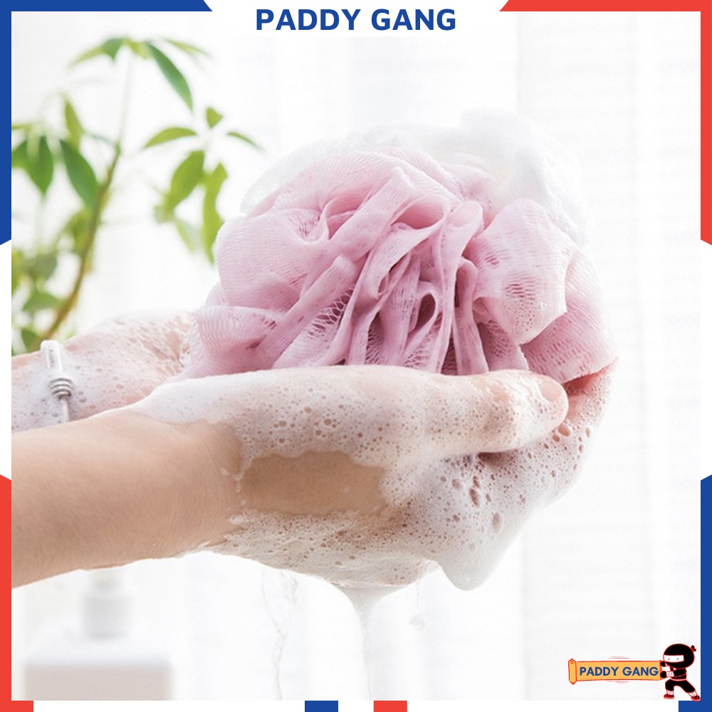 Bông Tắm Tròn Loại To Tạo Bọt Mềm Mại Cao Cấp, Lưới Tắm Cỡ Lớn Kì Ghét Cho Bé Dễ Dàng Chà Rửa Tẩy Sạch Tế Bào Chết