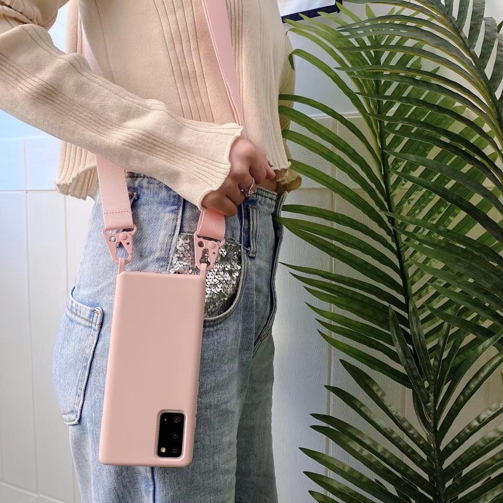 Ốp Điện Thoại Có Dây Đeo Cho Samsung Galaxy Note 20 S22 S21 Plus S20 Ultra S10