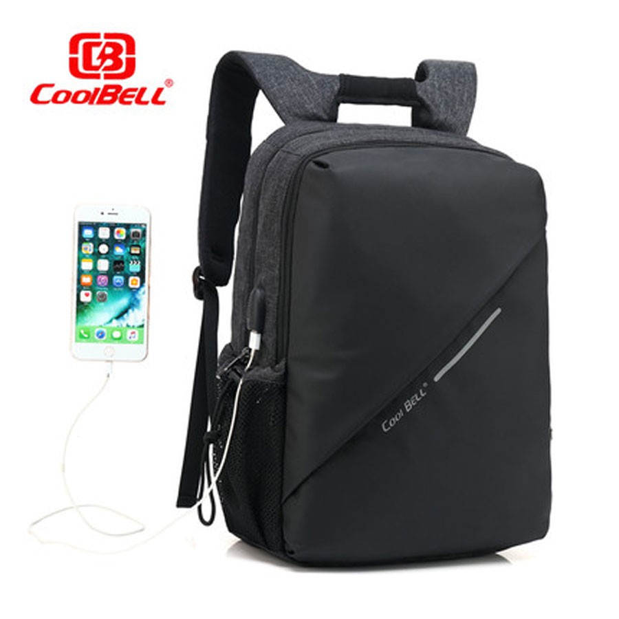 Balo thời trang cao cấp đựng laptop coolbell 7007 15.6' (màu đen)
