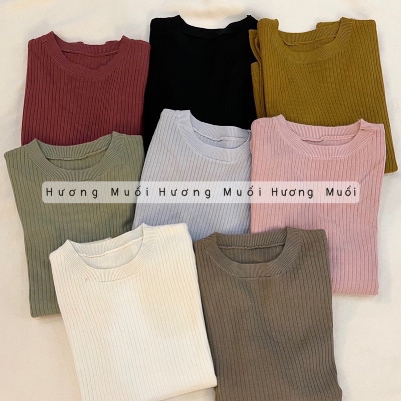 Áo len basic DÀI TAY - bảng màu xinh lắm-chất dày dặn lắm | BigBuy360 - bigbuy360.vn