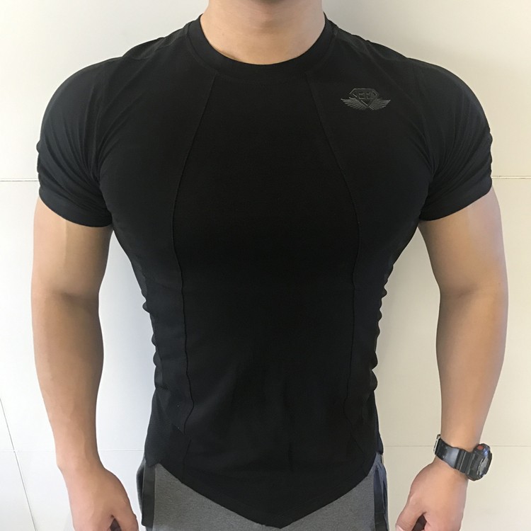 Áo Tập GYM Nam TSC32 - Áo Gym NAm Ôm Body Nhập Khẩu Cao Cấp Thun Cotton Phối Lưới Thoáng Mát