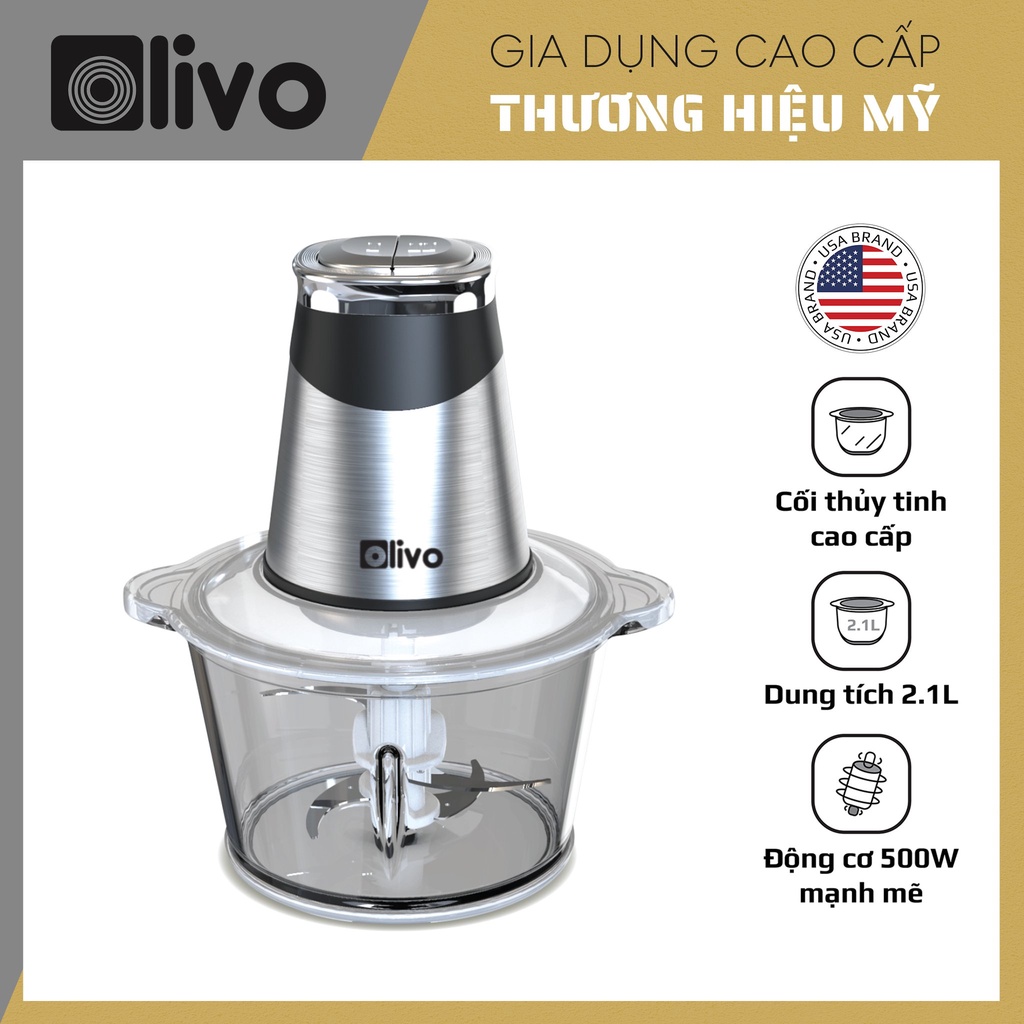 Máy Xay Thịt Thực Phẩm Đa Năng OLIVO FC21 Cao Cấp - Thương Hiệu Mỹ