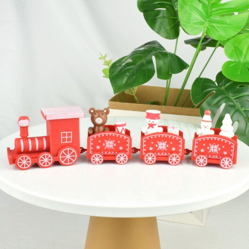 GOGOUP Tàu Lửa 4 Nút Thắt Trang Trí Giáng Sinh, Năm Mới, Quà Tặng Cho