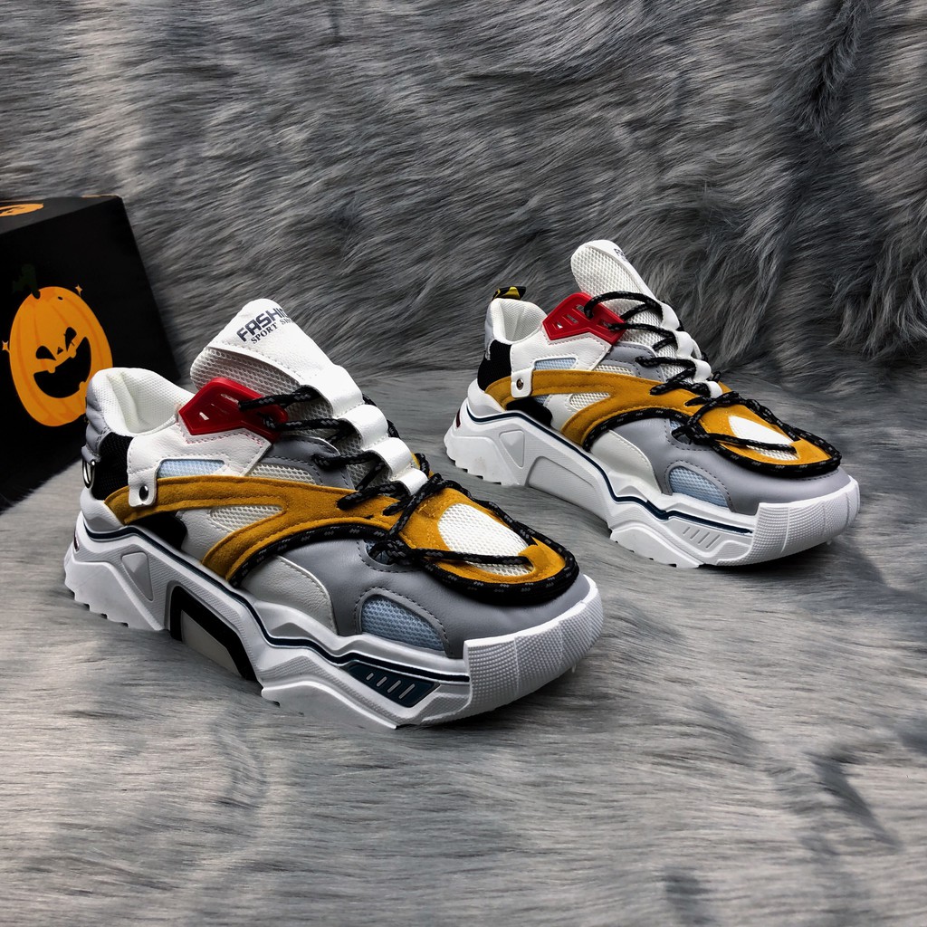 [Video Thật] Giày Thể thao nam, Giày Sneaker Mới nhất 2021, Dây Dạ quang cá tính T72 | BigBuy360 - bigbuy360.vn