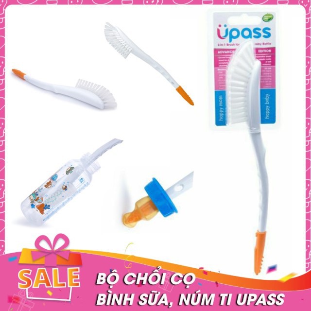 (Made in Malaysia) Cọ rửa bình sữa, núm ti không BPA UPASS UP7806F